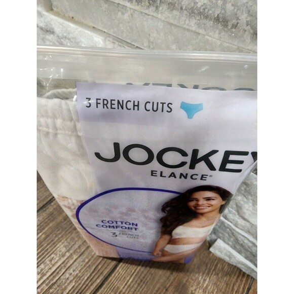 Jockey Womens Underwear Elance French Cut 3 Pack Underwear 100% Cotton Sz 10 3XL - Picture 5 of 8